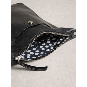 White Stuff Mini Leather Fern Crossbody